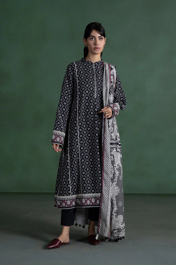 Sapphire 3 Piece Printed Unstitched Suit