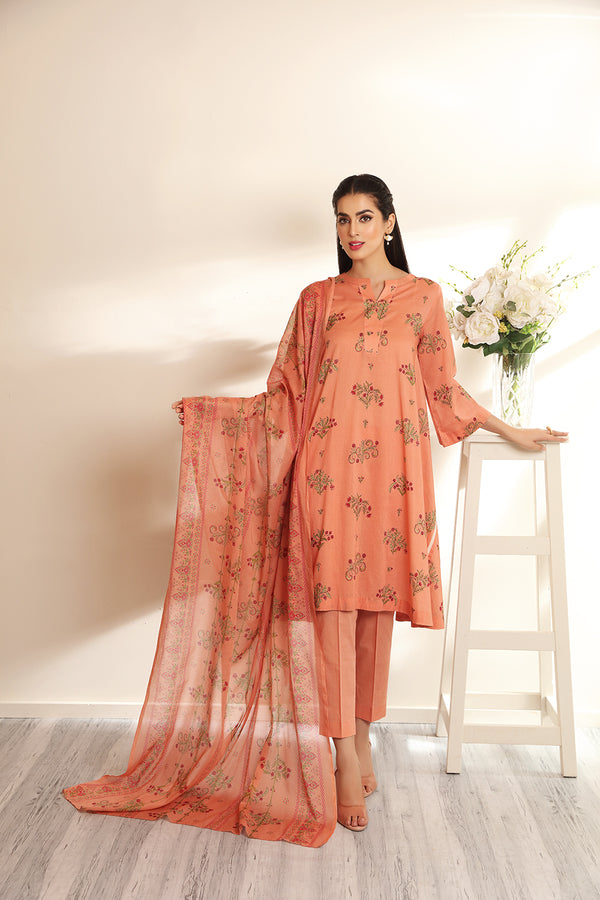 Nishat 3 Piece Printed Unstitched Suit