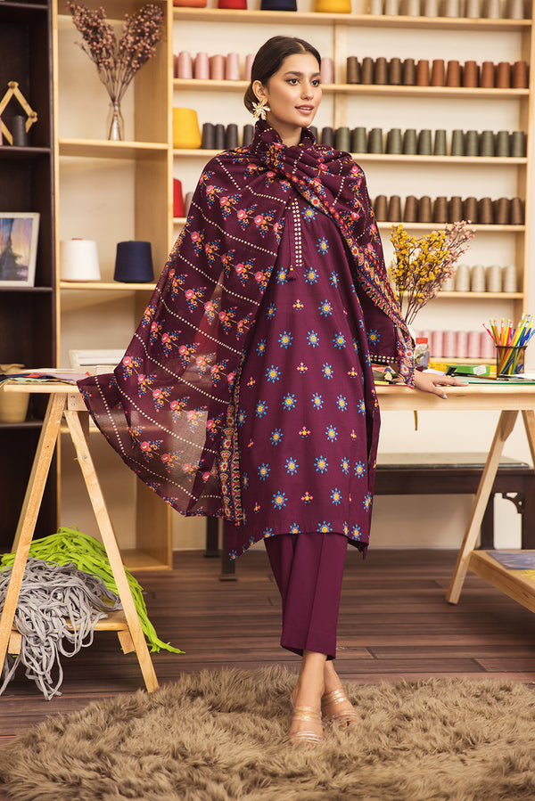 Nishat 3 Piece Printed Unstitched Suit