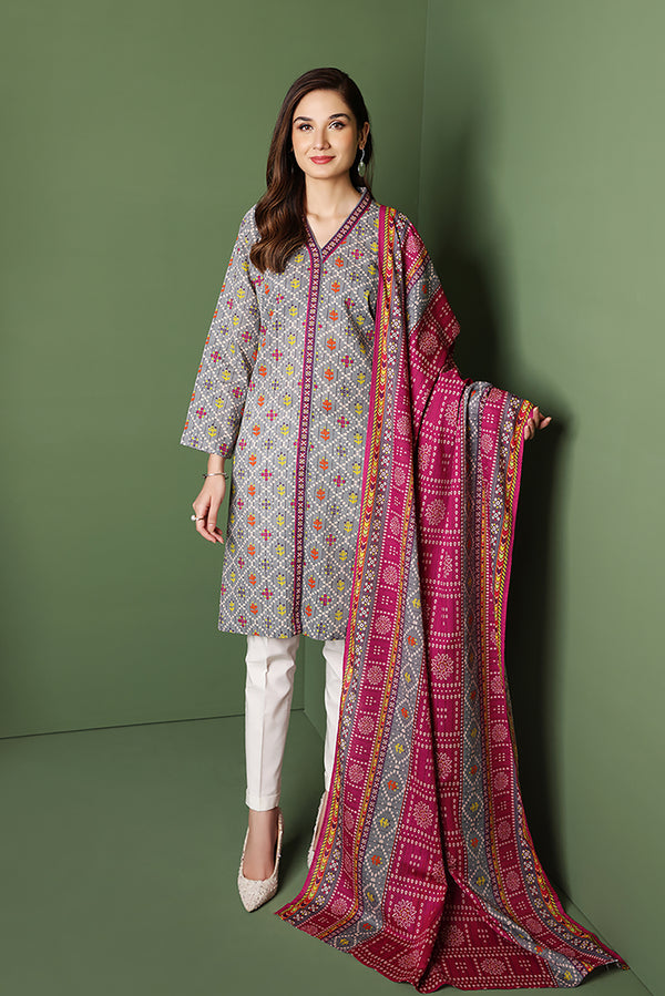 Nishat 3 Piece Printed Unstitched Suit