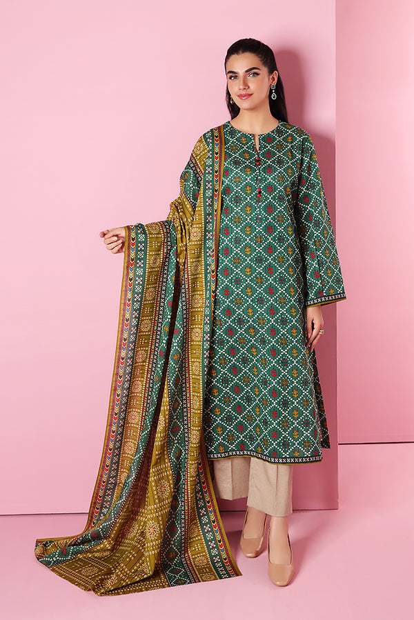 Nishat 3 Piece Printed Unstitched Suit