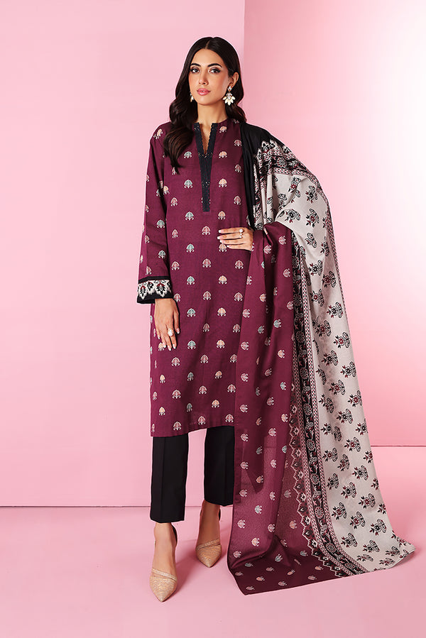 Nishat 3 Piece Printed Unstitched Suit