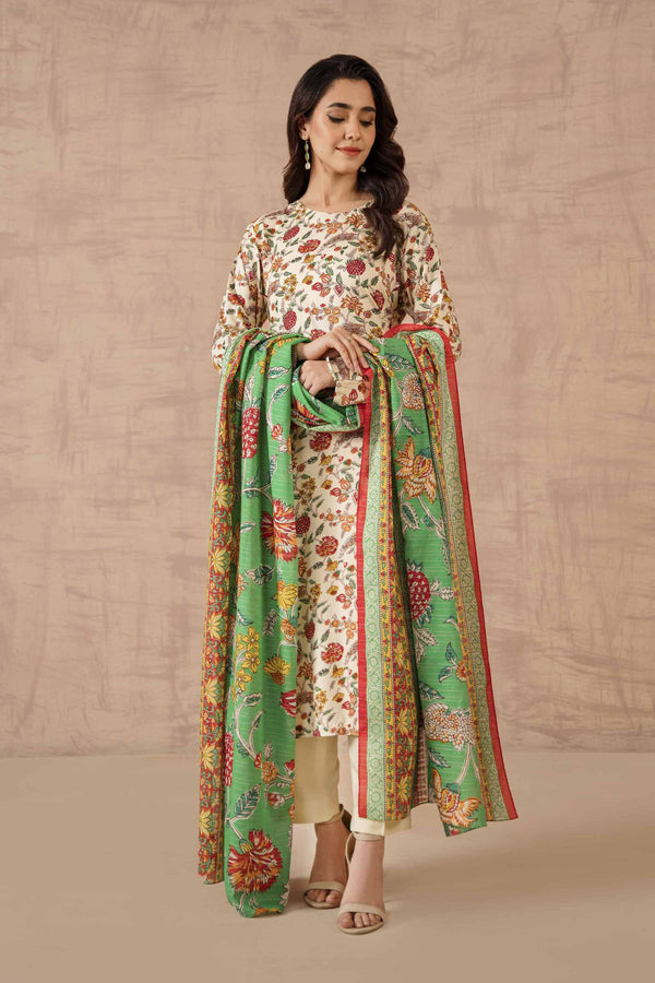 Nishat 3 Piece Printed Unstitched Suit