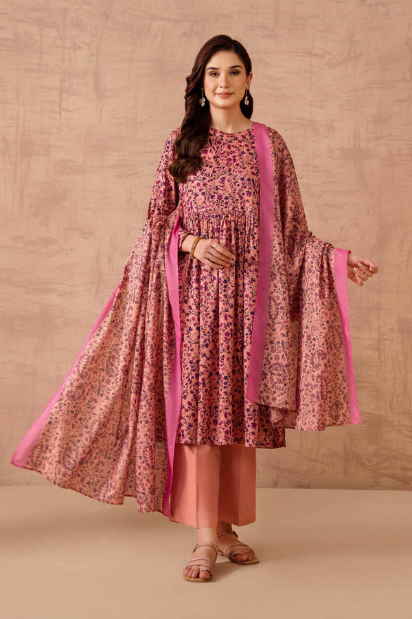 Nishat 3 Piece Printed Unstitched Suit