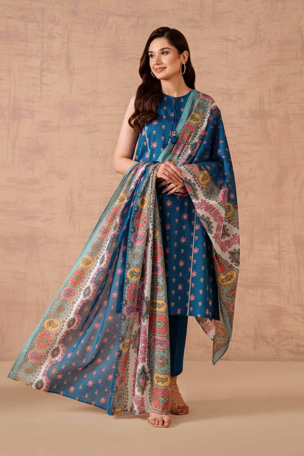Nishat 3 Piece Printed Unstitched Suit
