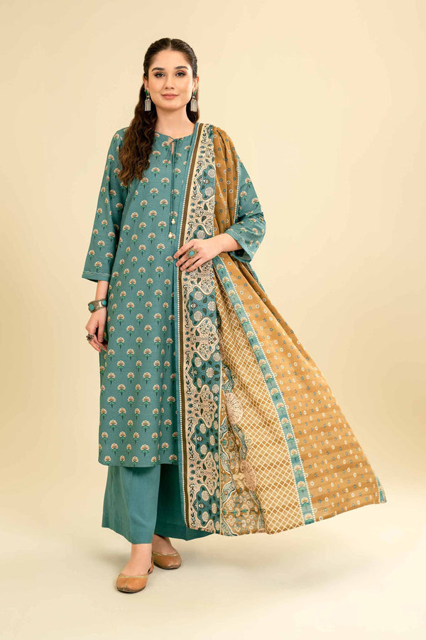 Nishat 3 Piece Printed Unstitched Suit