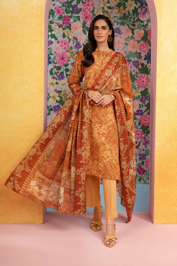 Nishat 3 Piece Printed Unstitched Suit
