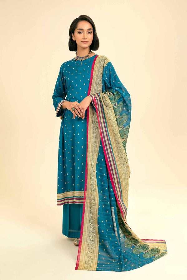 Nishat 3 Piece Printed Unstitched Suit