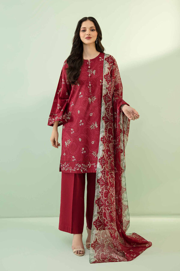 Nishat 3 Piece Printed Unstitched Suit