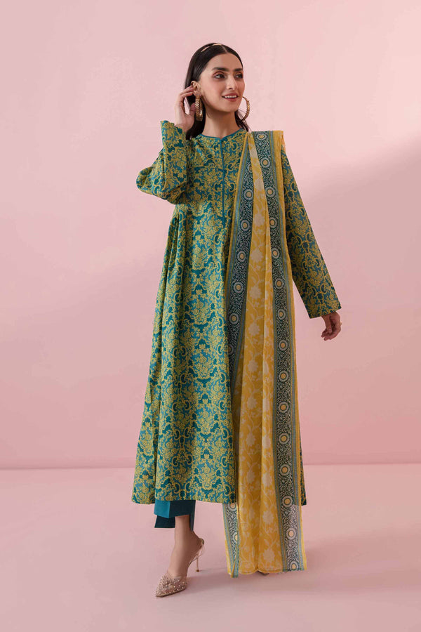 Nishat 3 Piece Printed Unstitched Suit