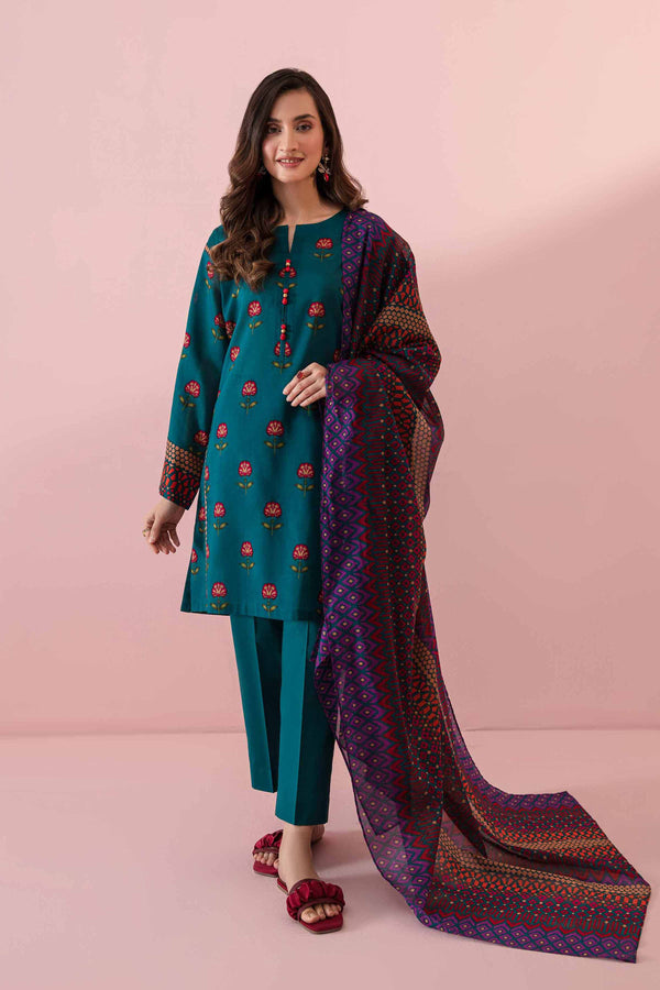 Nishat 3 Piece Printed Unstitched Suit