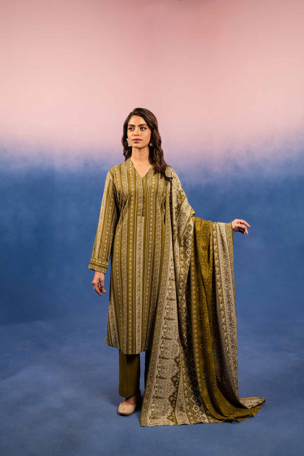 Nishat 3 Piece Winter Unstitched Suit