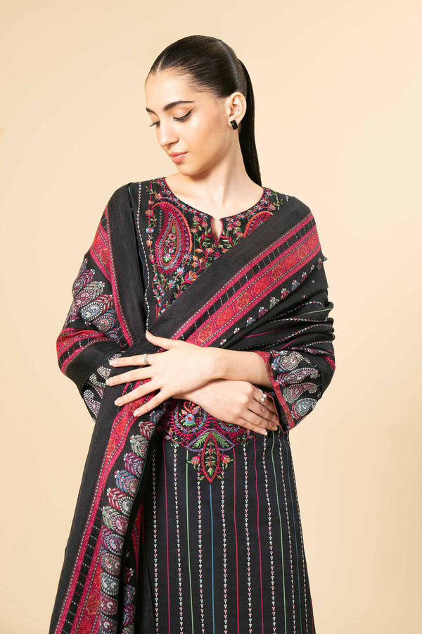 Nishat 3 Piece Winter Emb Unstitched Suit