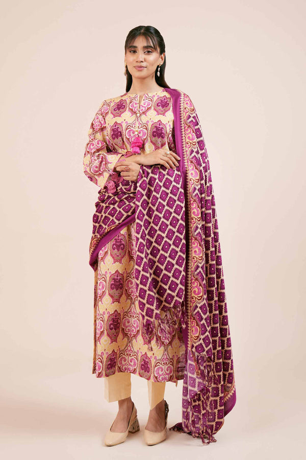 Nishat 3 Piece Winter Emb Unstitched Suit