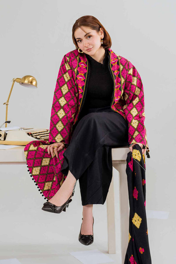 Nishat 3 Piece Winter Emb Unstitched Suit