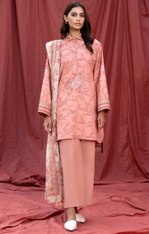Sapphire 3 Piece Printed Unstitched Suit