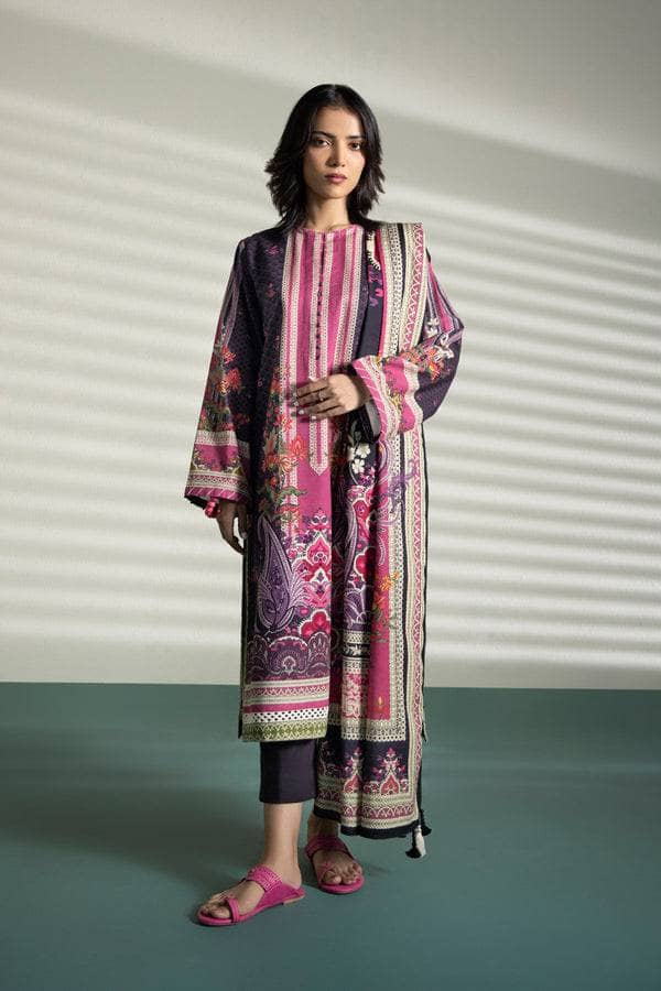 Sapphire 3 Piece Printed Unstitched Suit