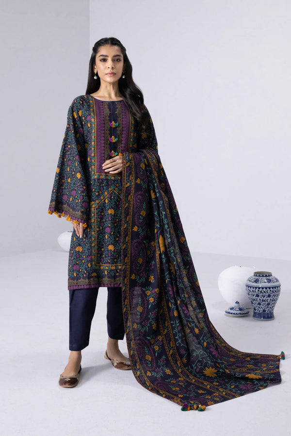 Sapphire 3 Piece Printed Unstitched Suit
