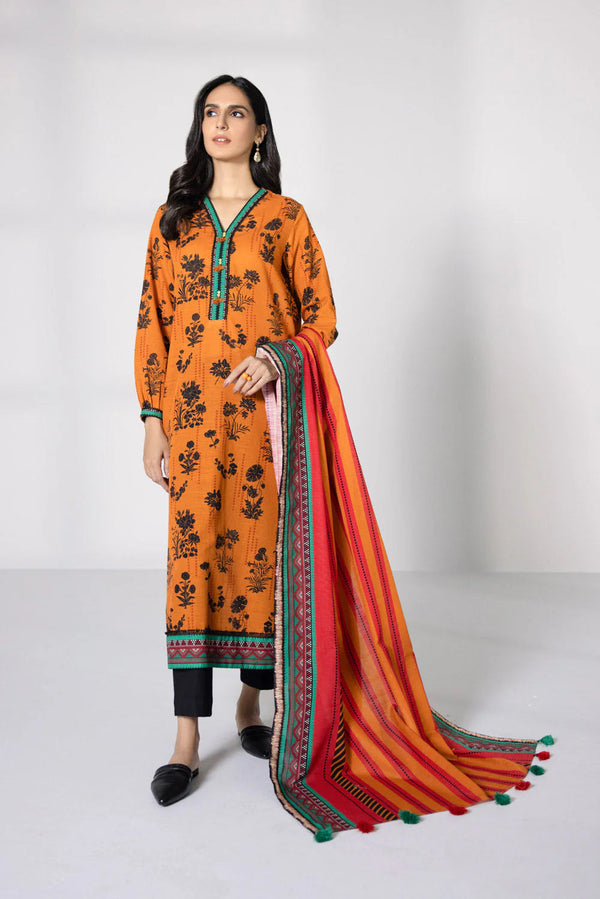 Sapphire 3 Piece Printed Unstitched Suit