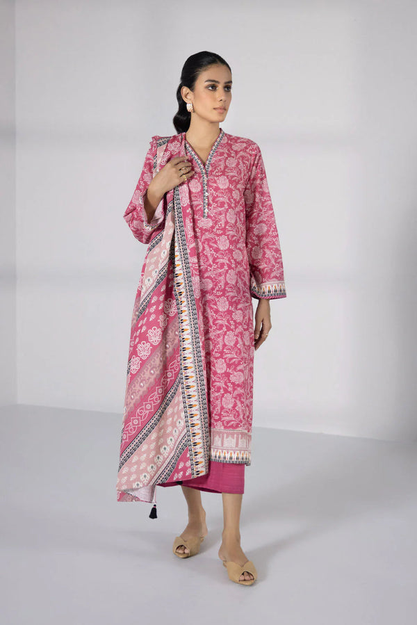 Sapphire 3 Piece Printed Unstitched Suit