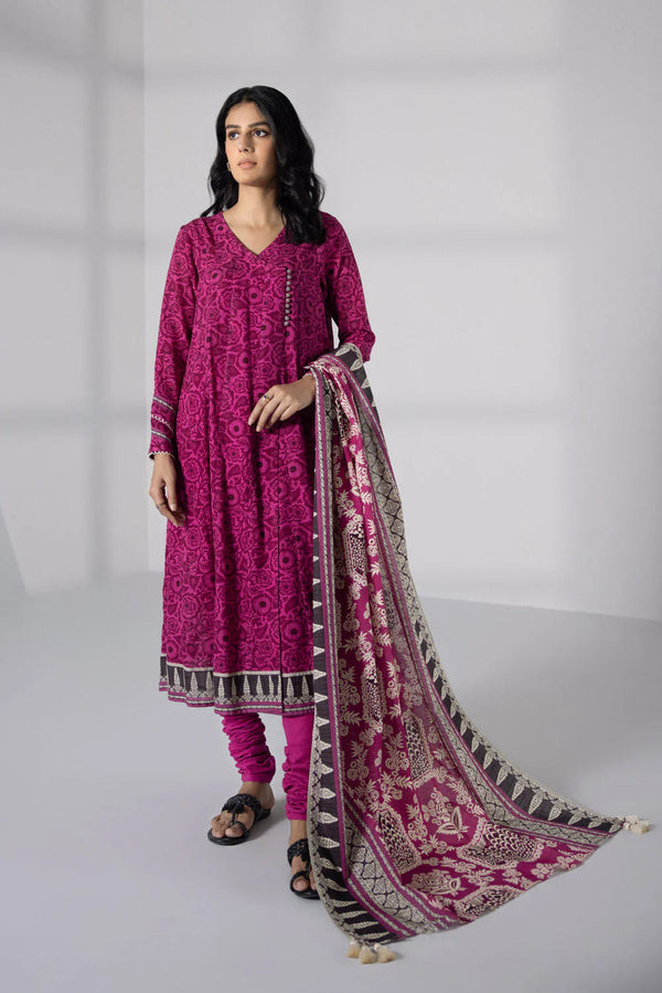 Sapphire 3 Piece Printed Unstitched Suit