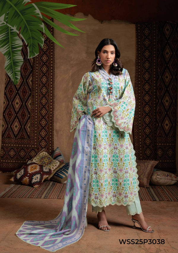 Bonanza Satrangi 3 Piece Printed Unstitched Suit