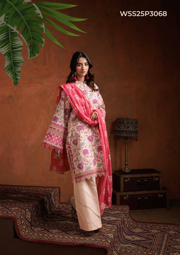 Bonanza Satrangi 3 Piece Printed Unstitched Suit