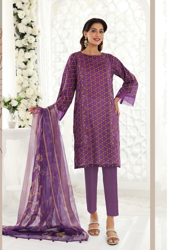 Nishat 3 Piece Printed Unstitched Suit