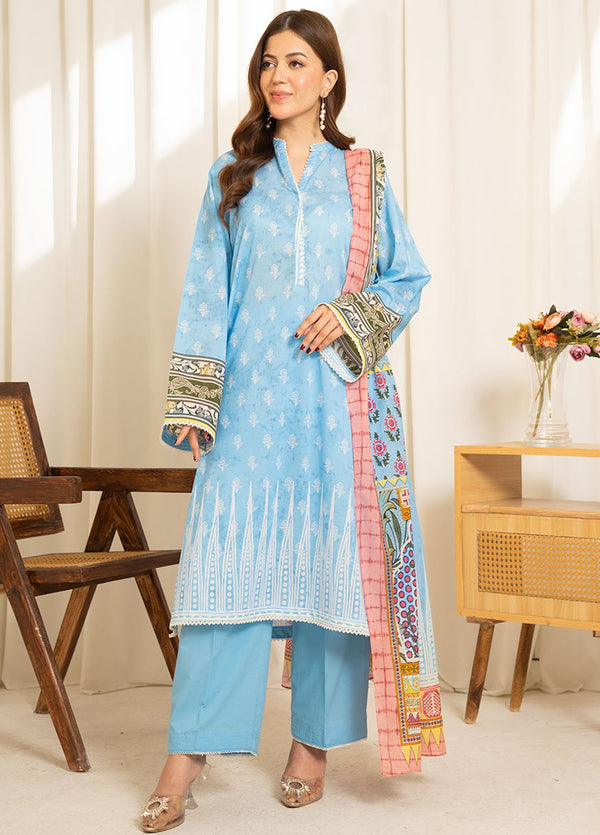 Sule by COCO 3 Piece Printed Unstitched Suit