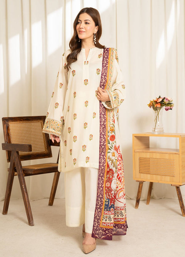 Sule by COCO 3 Piece Printed Unstitched Suit
