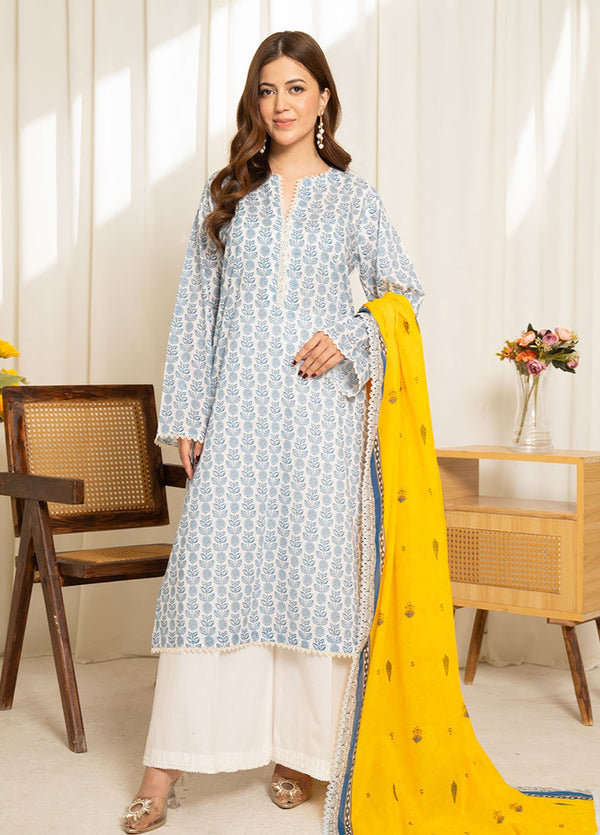 Sule by COCO 3 Piece Printed Unstitched Suit