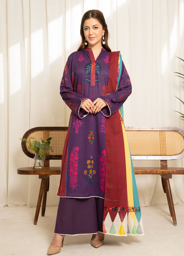 Sule by COCO 3 Piece Printed Unstitched Suit